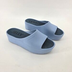 Lemon Jelly Sandals  Womens EUR 40/9-9.5 Periwinkle Blue Platform Slide